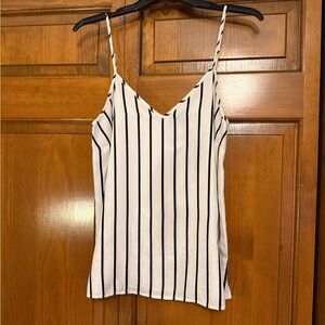 Striped Black and White Women's Top from The Limited